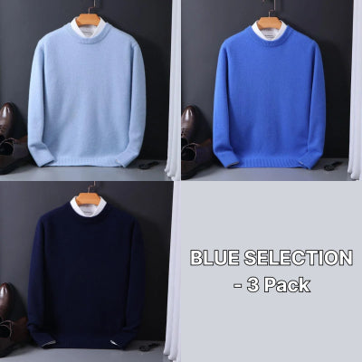 Round Neck Sweater Men's Loose Oversized Knit Bottoming Shirt