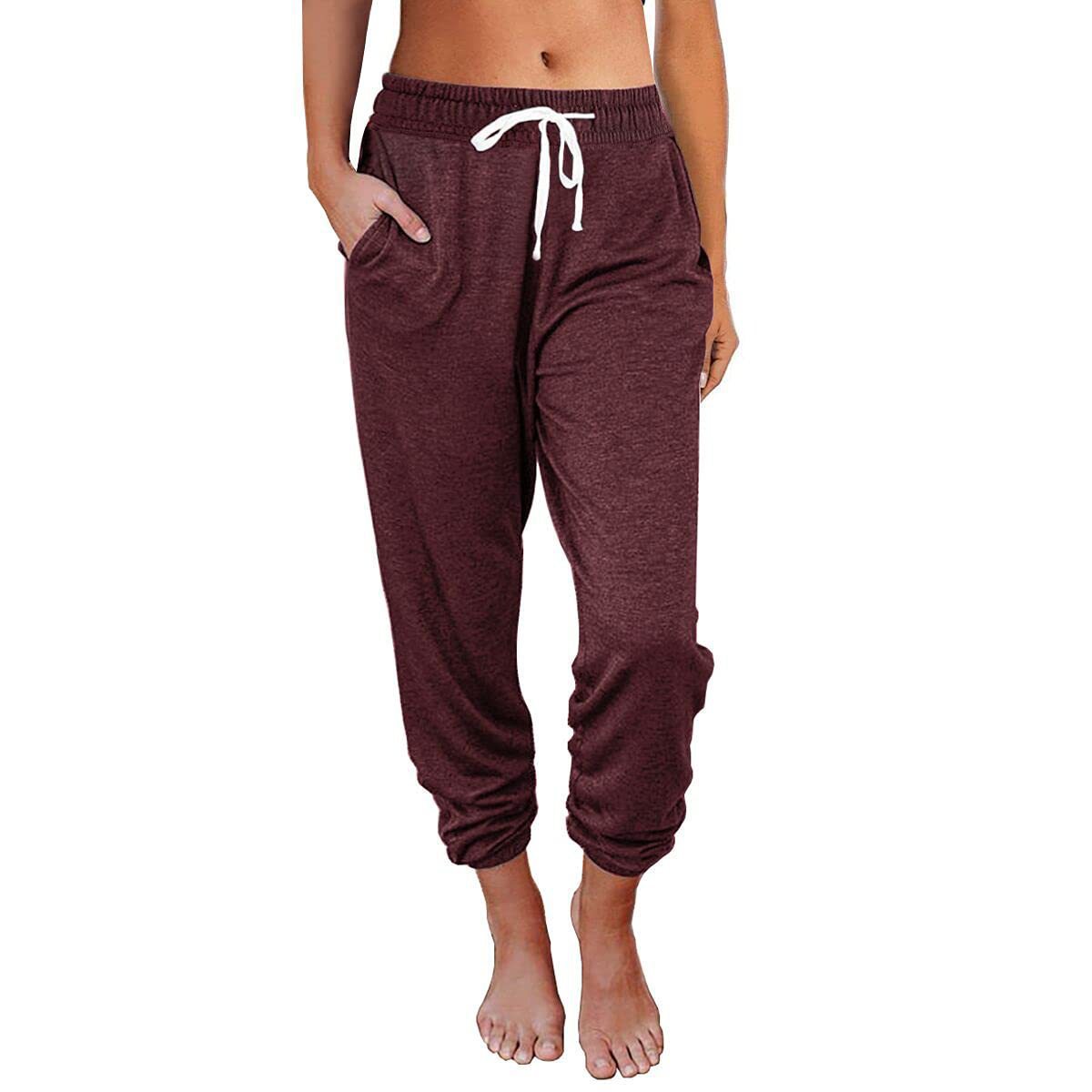 Women's Casual Loose Pocket High Waist Leggings