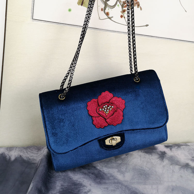 Fashion Embroidery Middle-aged Mother Bag
