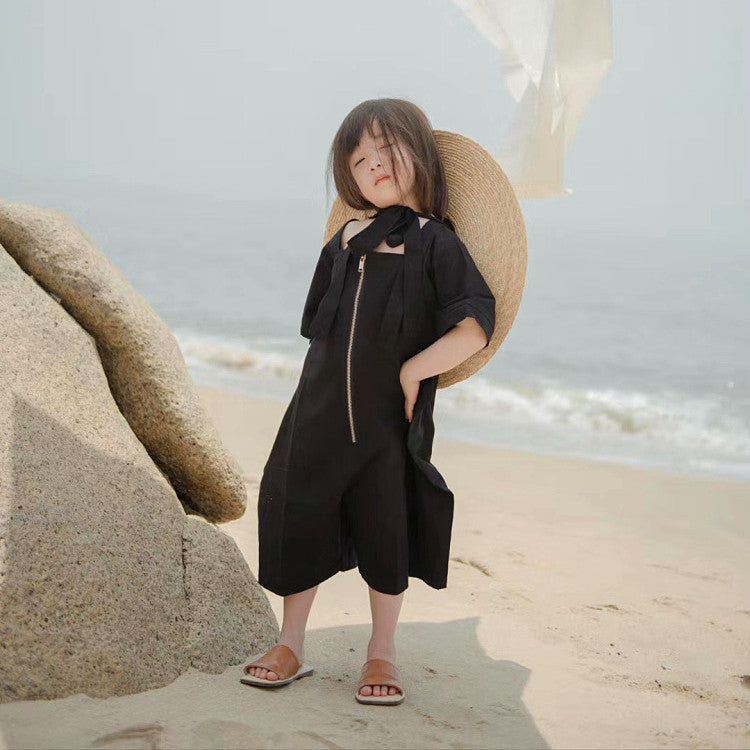 Children's Classic Big Brim Retro Fashion Sun Protection Straw Hat