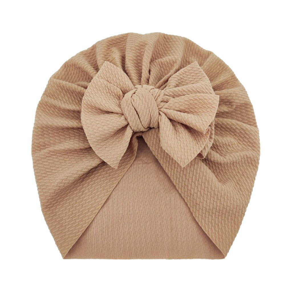 European And American Children's Cute Warm Tire Hat With Bow