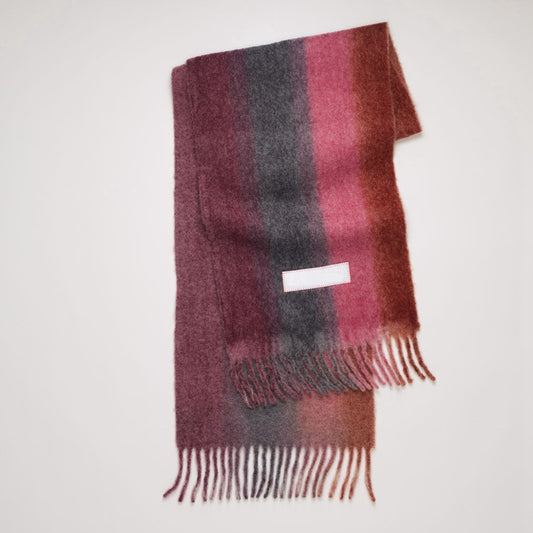 Imitation Cashmere Fashion Personality Gradient Warmth Outdoor Dual-use Shawl