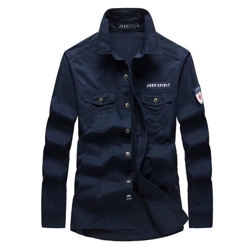 Men's Workwear Casual Long Sleeve Shirt