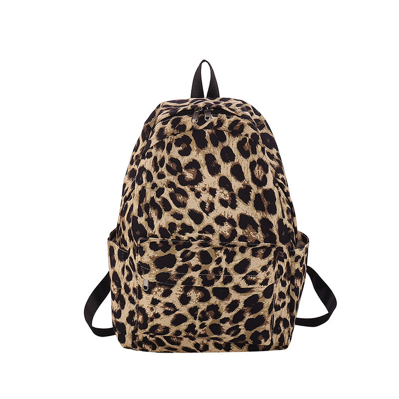 Leisure Schoolbag Women's Backpack Graffiti Color Matching Lightweight