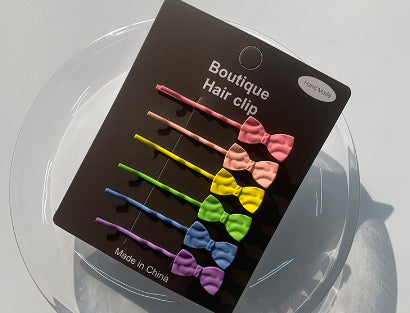 DIY Candy Color Hair Clip Cute Girl Butterfly Five-pointed Star