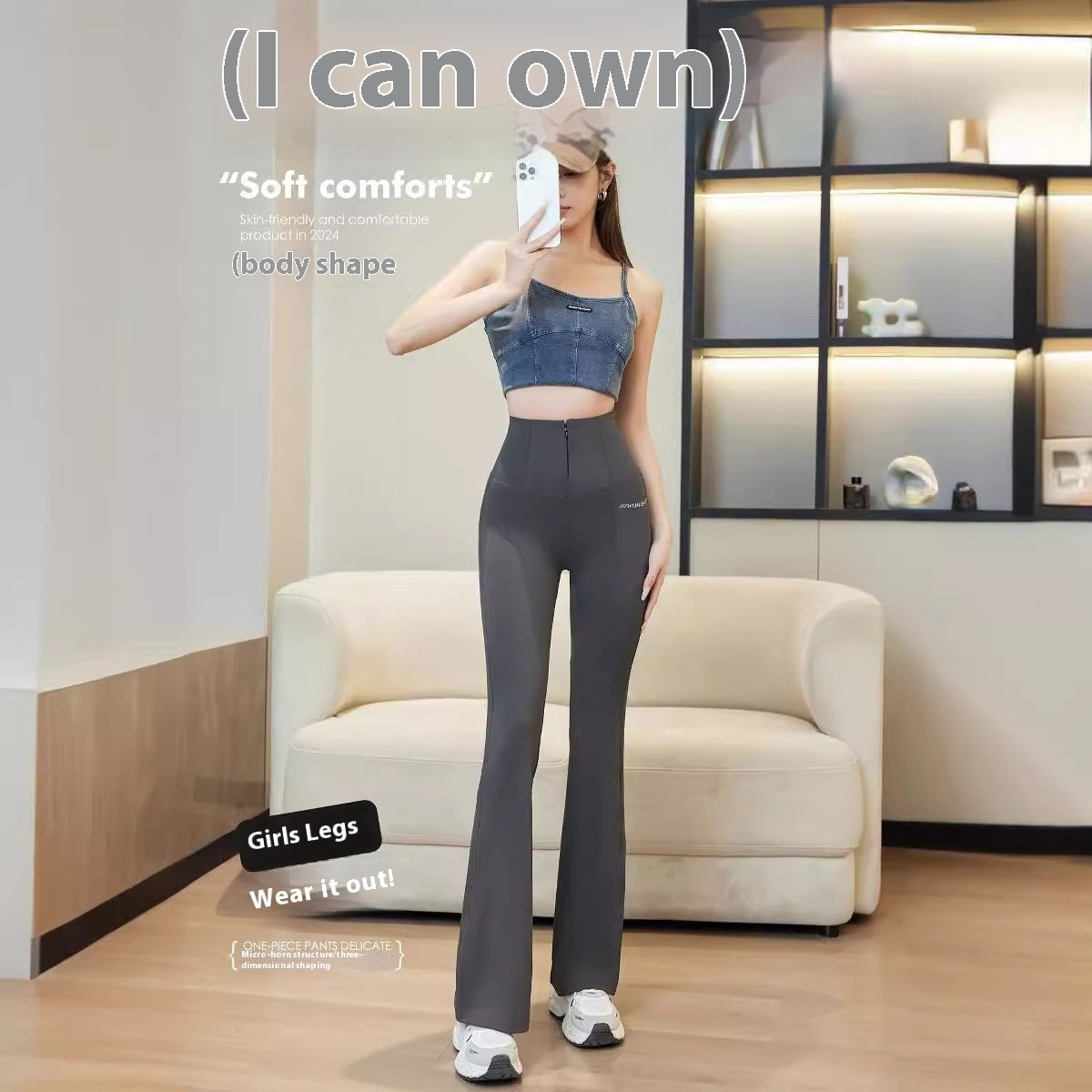 High Waist High Elastic Shark Pants Outer Wear Leggings