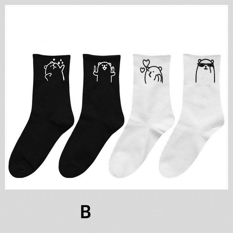 Cute funny solid color stockings