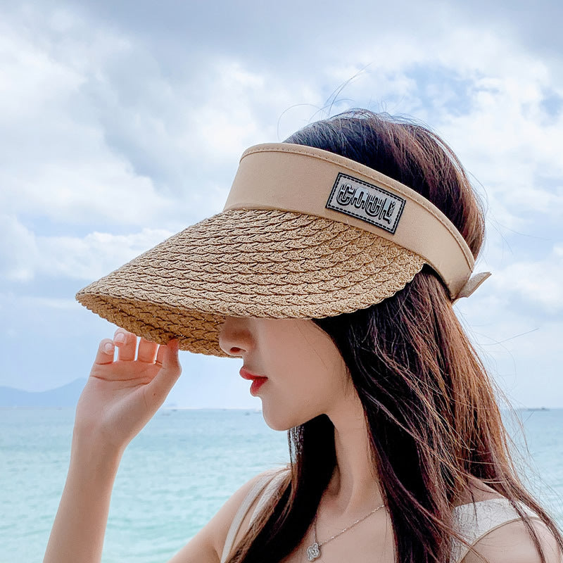 Women's Personalized Korean Style Straw Sun Hat