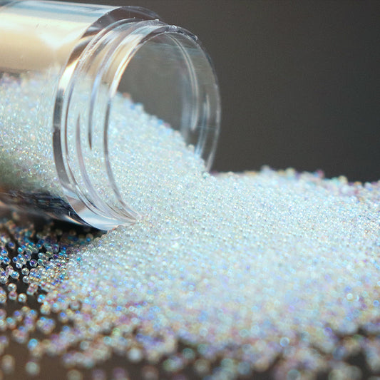 Transparent Micro Glass Bead Non-porous Magic Color Bubble Ornament
