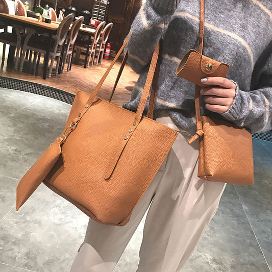 Foreign trade wholesale bag four set new winter bangalor Korean Fashion Handbag Purse