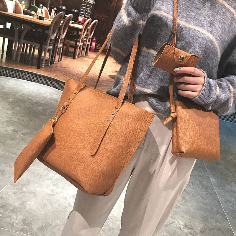 Foreign trade wholesale bag four set new winter bangalor Korean Fashion Handbag Purse