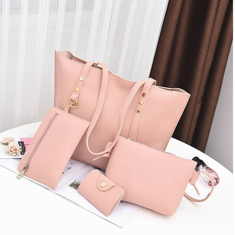 Foreign trade wholesale bag four set new winter bangalor Korean Fashion Handbag Purse