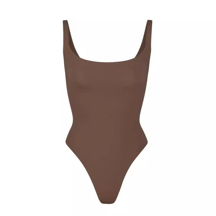 Pure Color Tight Corset Jumpsuit Vest Women's Slim Fit Slimming Inner Bottoming Top Sling