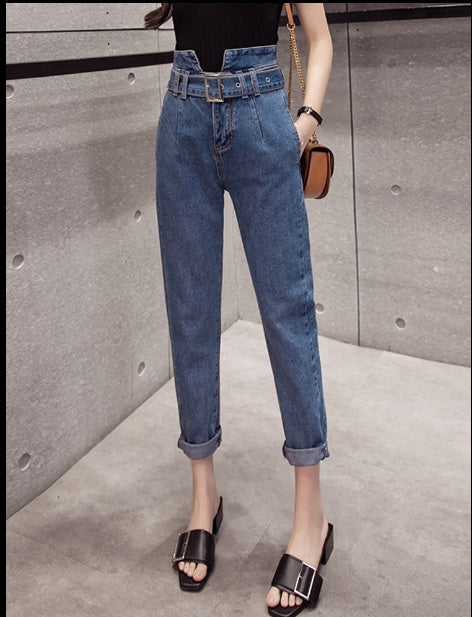 Harlan trousers with thin flower bud