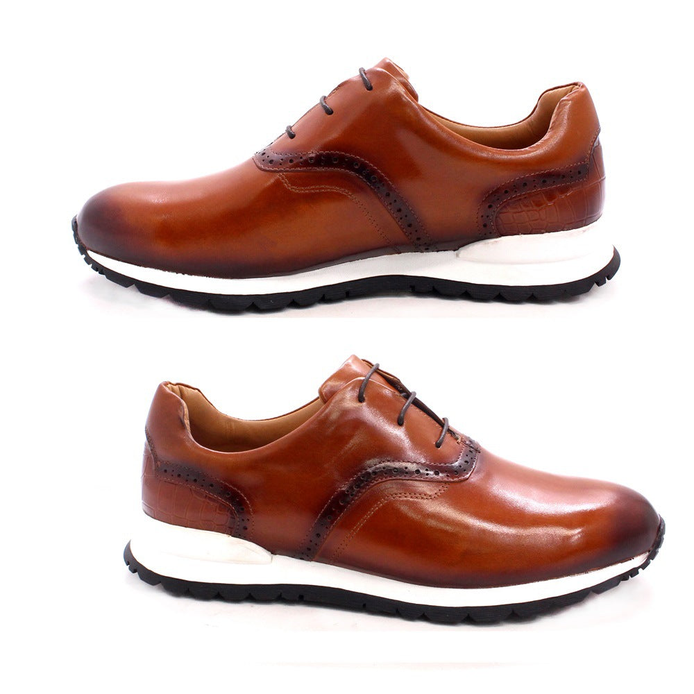 Breathable And Non Slip Leather Men Shoes