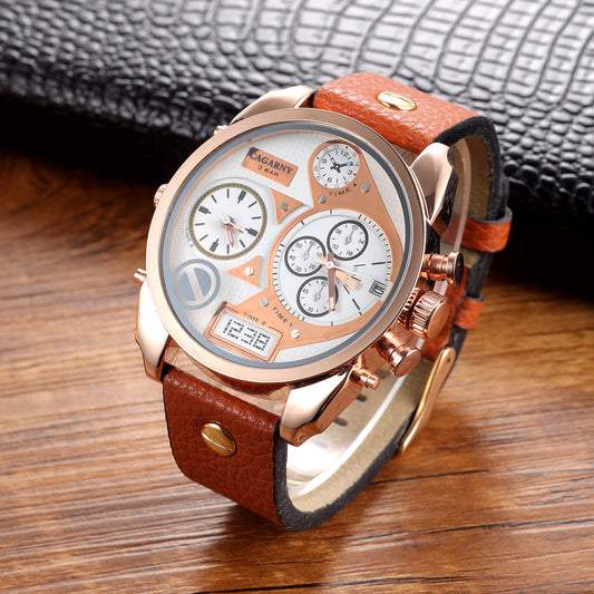 Men's Watch Quartz Calendar Belt Sports