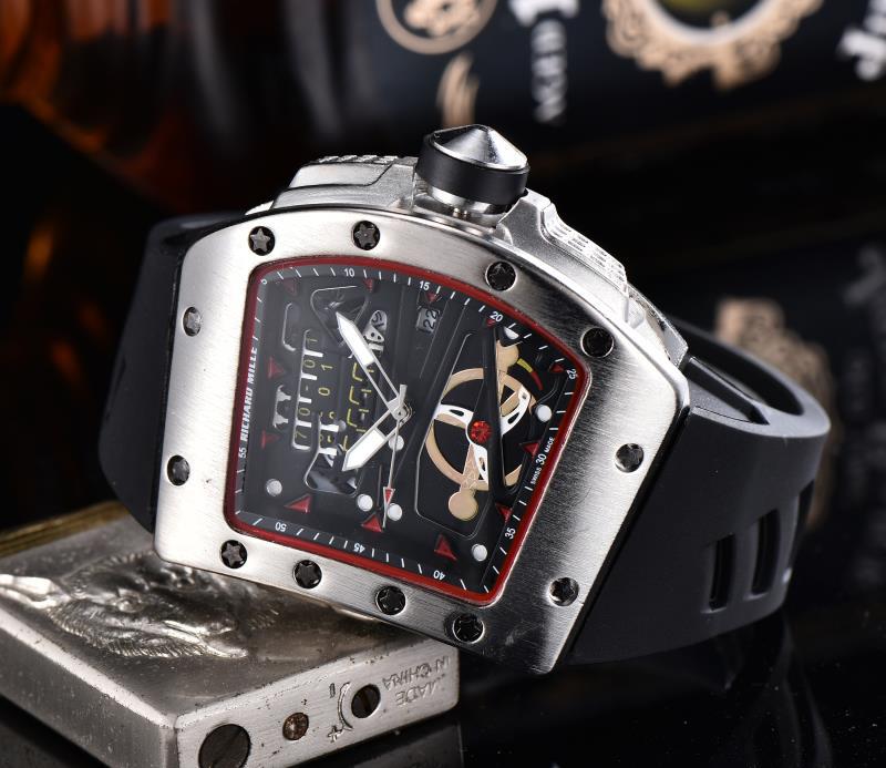 Ghost Head Silicone Belt Quartz Watch