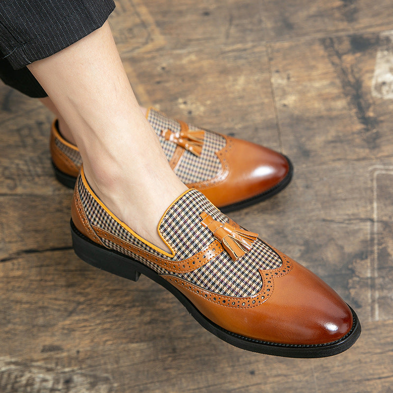 Business casual lædersko til mænd i britisk stil