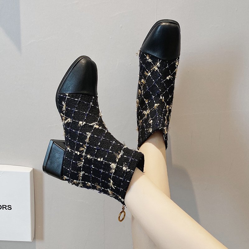 Korean Style Small Fragrance Ladies Fashion Boots