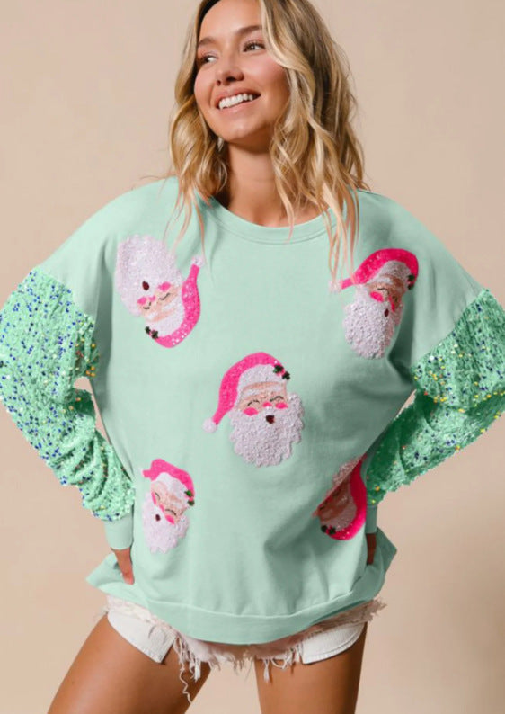 European And American Women's Clothing Christmas Long-sleeved Sweater