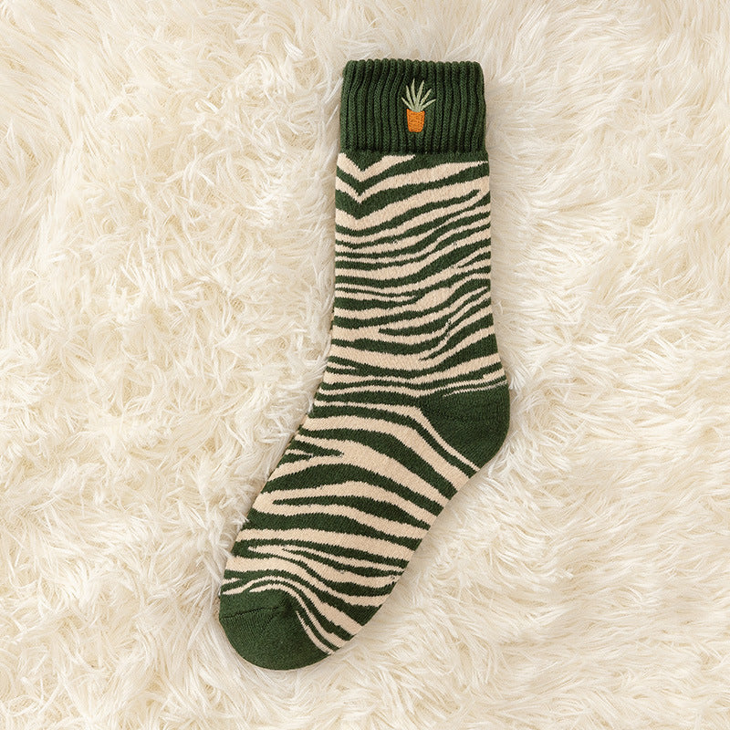Women Terry Socks Thickened In Winter