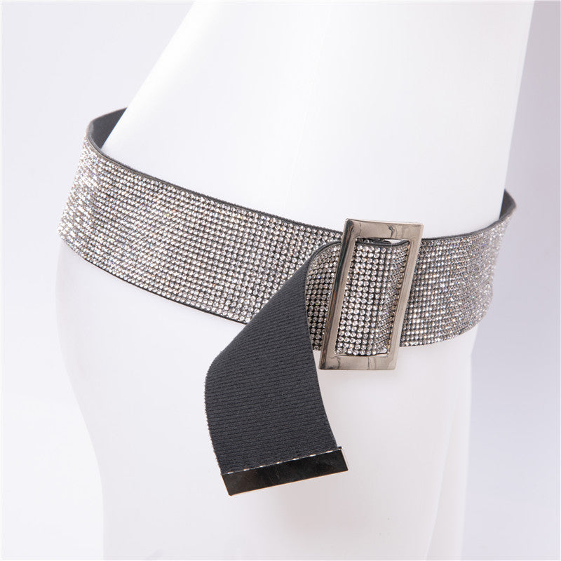 Ladies girdle fashion shiny belt waist chain