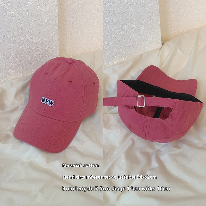 Color White Hat Female RaspberryBaseball Cap