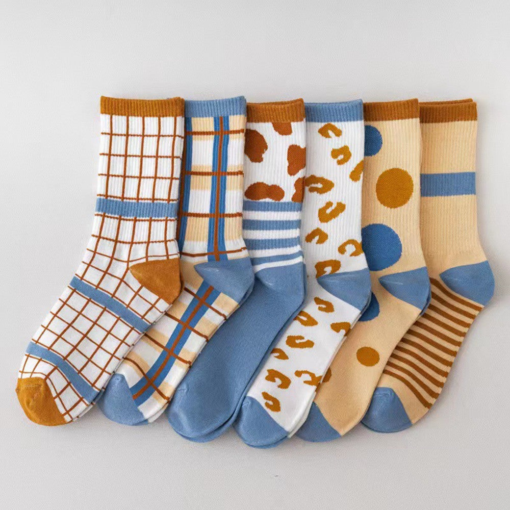 Women's Mid Tube Pure Cotton Fleece Socks