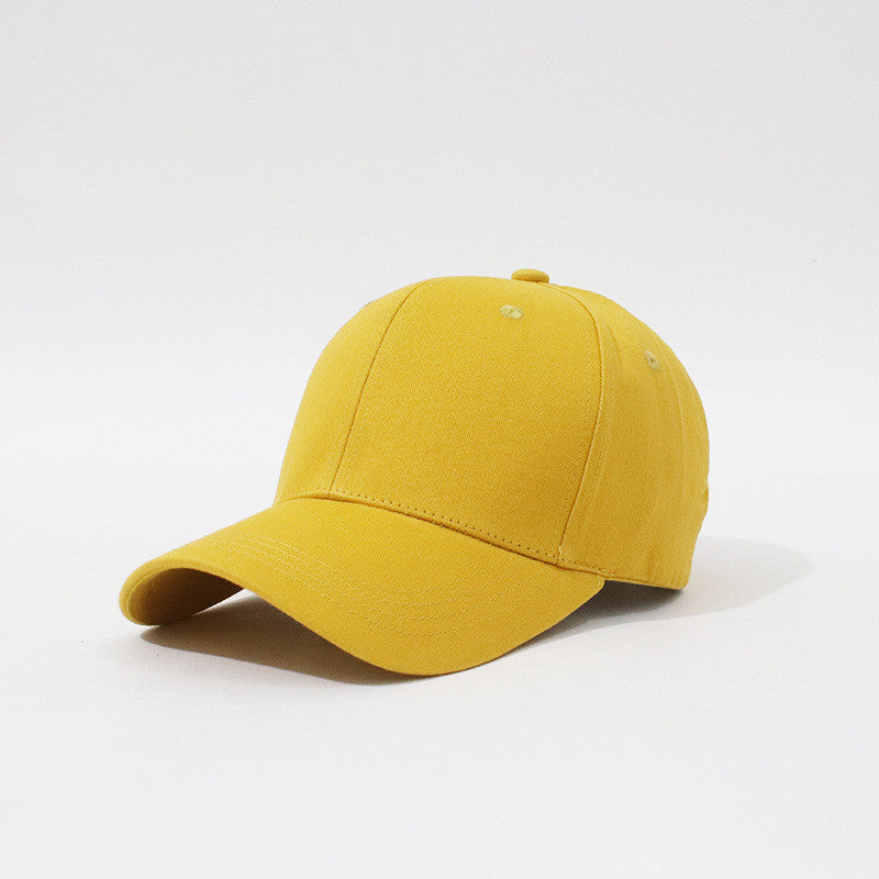 New Hard Top Solid Color Simple Fashion Household Baseball Hat
