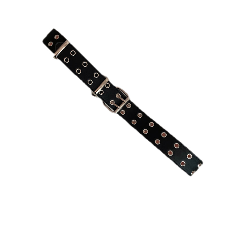Double Row Perforated Women's Suit Belt