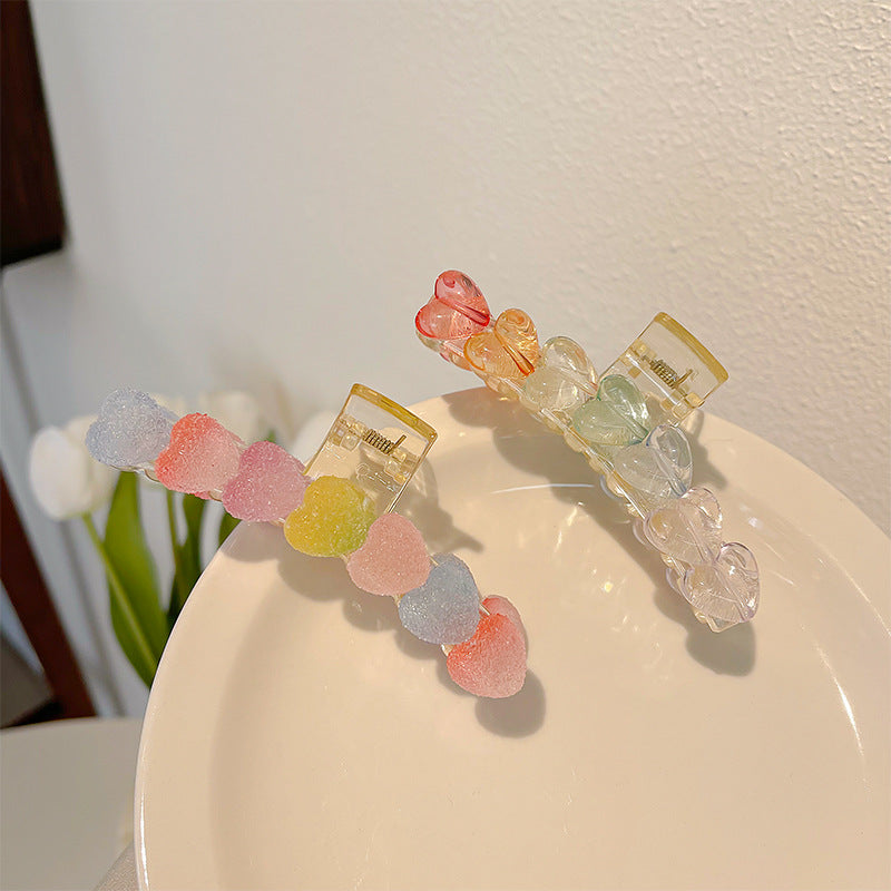 Candy Color Haj Kvindelig Baghoved Clips