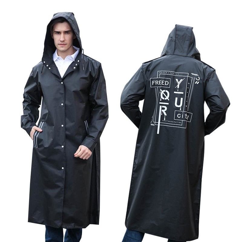 Full body men's fashion one-piece thick poncho
