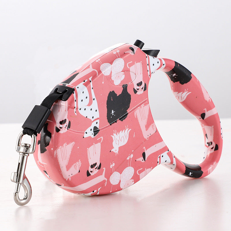 Creative Printed Pet Automatic Retractable Leash