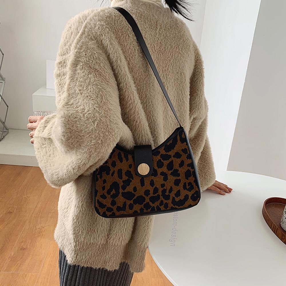 Fashion Casual Houndstooth Chain Underarm Bag