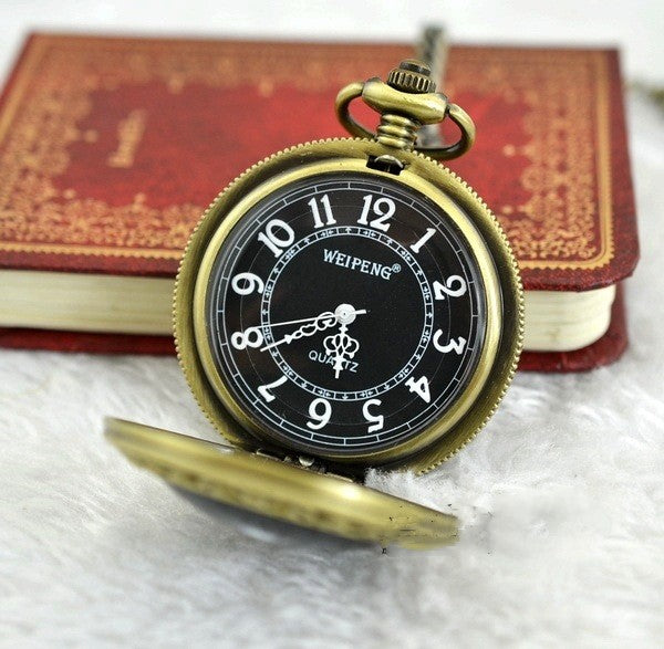 Englevinger Vintage Guld Klassisk Kranium Quartz Ur