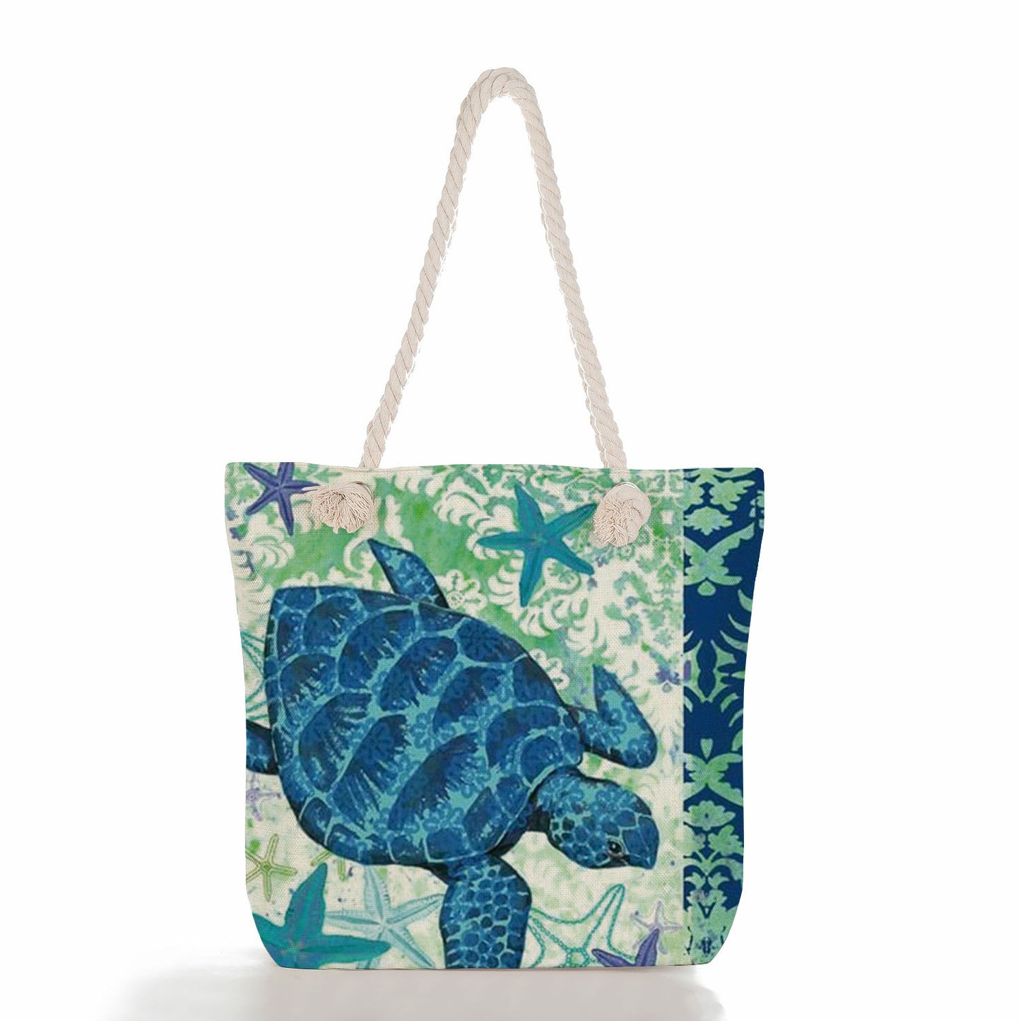 Women's Fashion Print Thick Rope Handbag