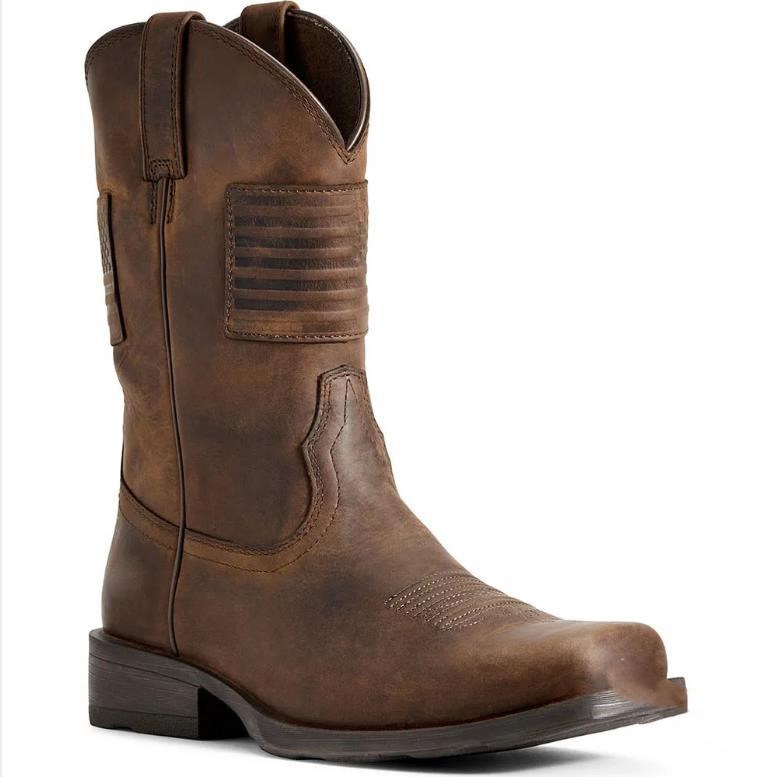 Low Heel 38-48 New Men's Mid-tube Knight Boots