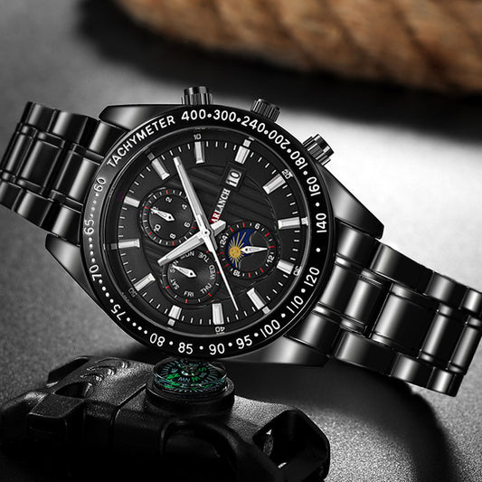 Men's waterproof quartz watch