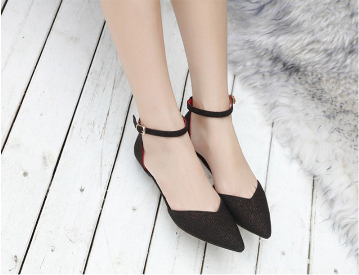 Small low heel sexy professional shoes