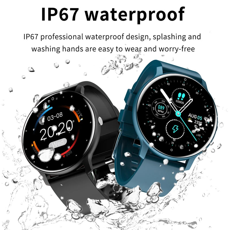 Smart Watch Men Women Full Touch Screen Sport Fitness Watch Man IP67 Waterproof Bluetooth Call for Android IOS Smartwatches