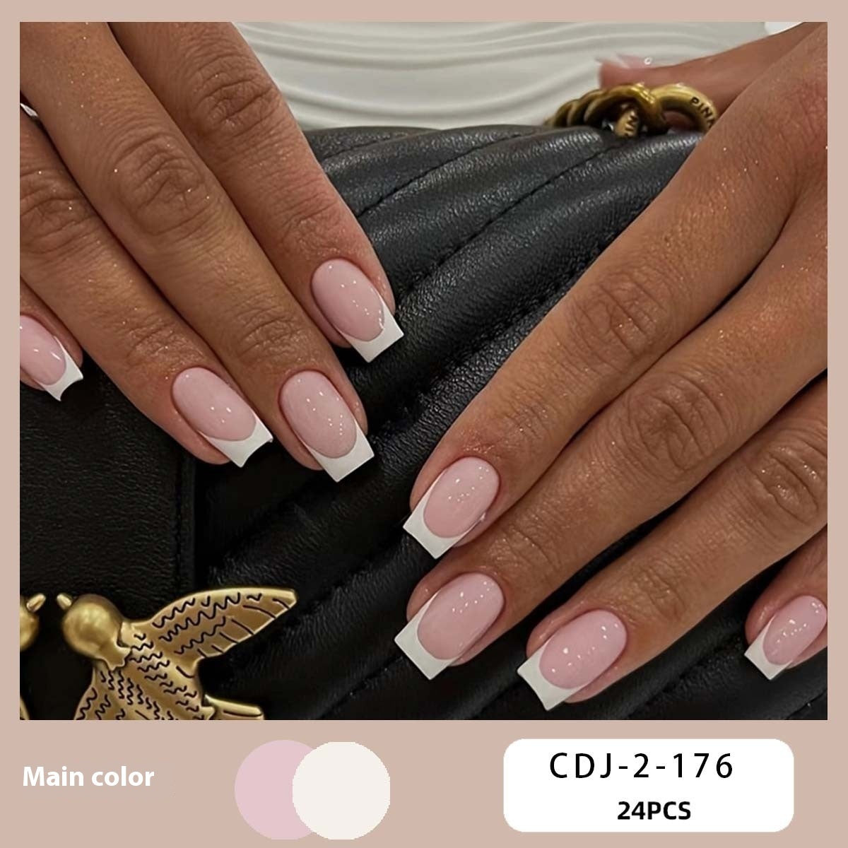 Women's European, American And French Style Pieces Fake Nail Patch