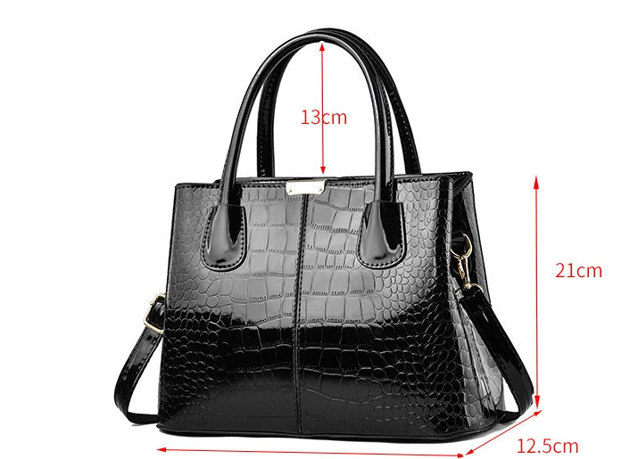 Stone Grain Simple Female Bag Large Capacity