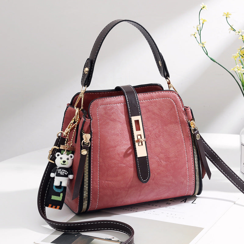 one-shoulder bucket bag