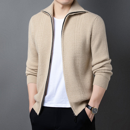 Spring And Autumn New Casual Men's Outerwear Sweater