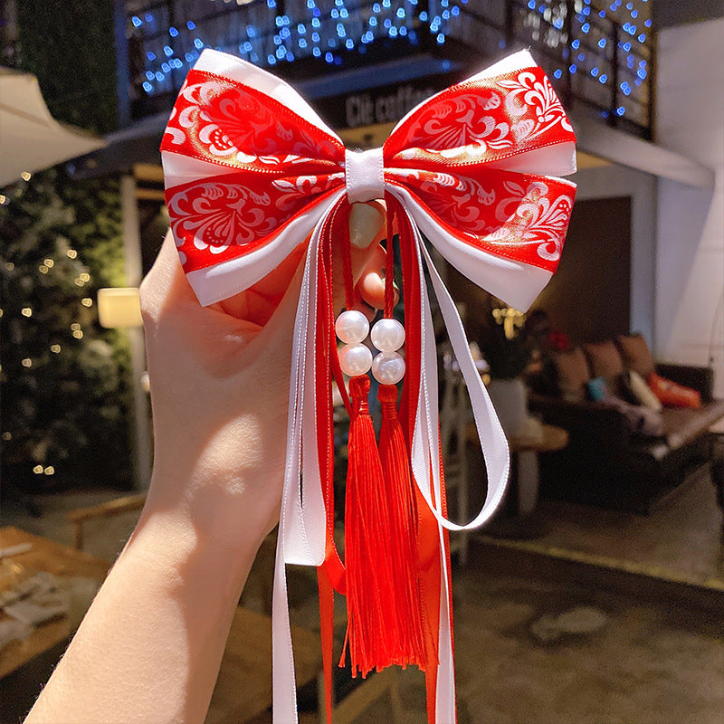 Girl costume fringe stepping Chinese style hairpin