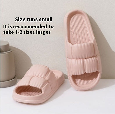 Treading On Shit Feeling Flower Petal Slippers Women's Thick Soles Wear Outside Lovers' Home In Summer