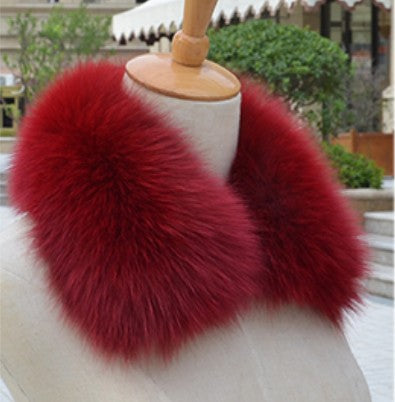 Fox Fur Collar Real Hairy Raccoon Fur