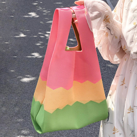 Specific Character Fashion Knitted Handbag