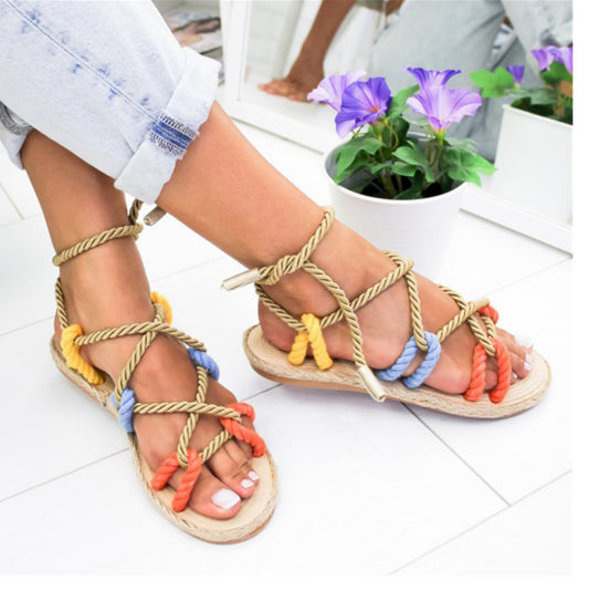 Women's Plus Size Roman Shoes