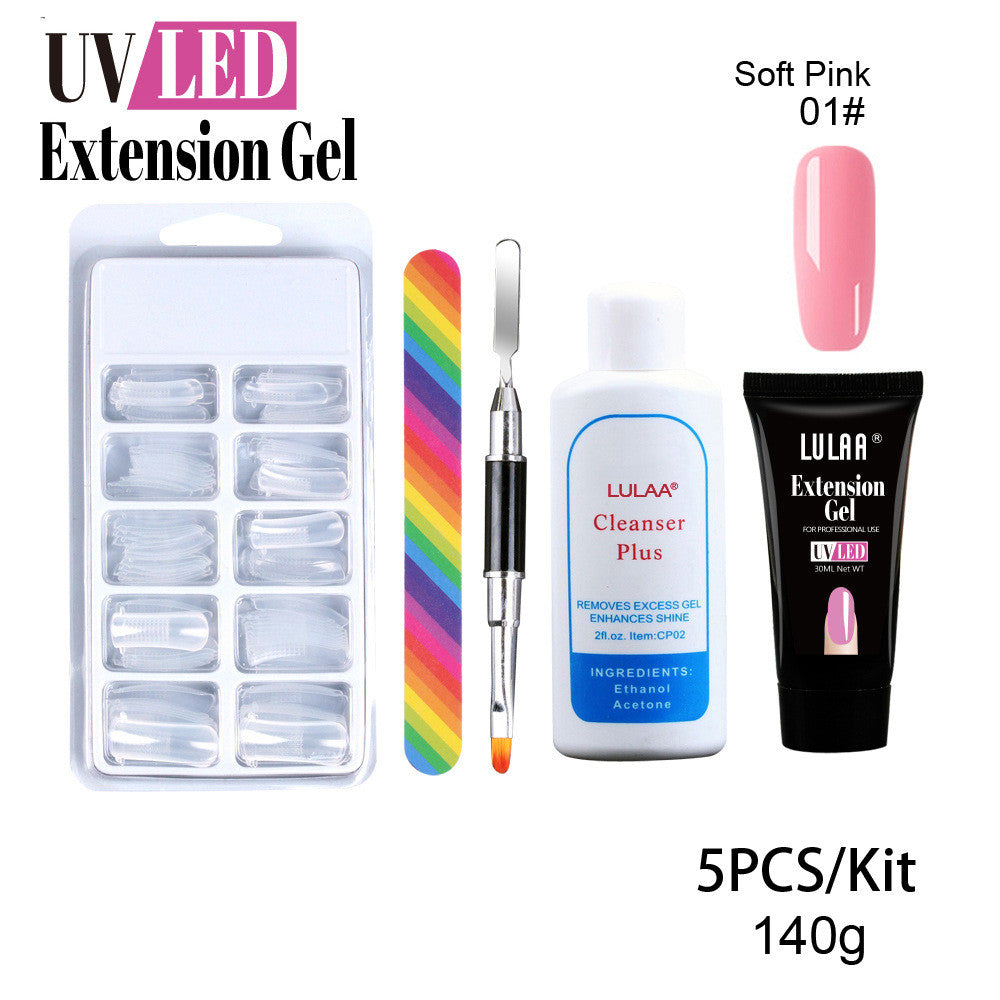 Free paper support crystal extension glue set